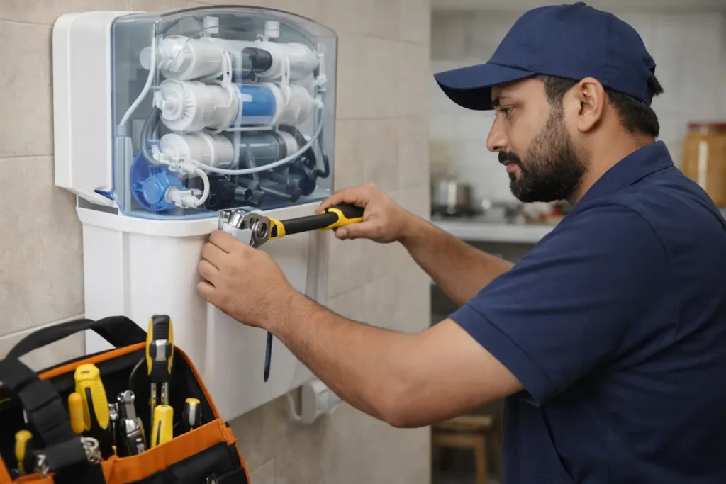 technician RO servicing 