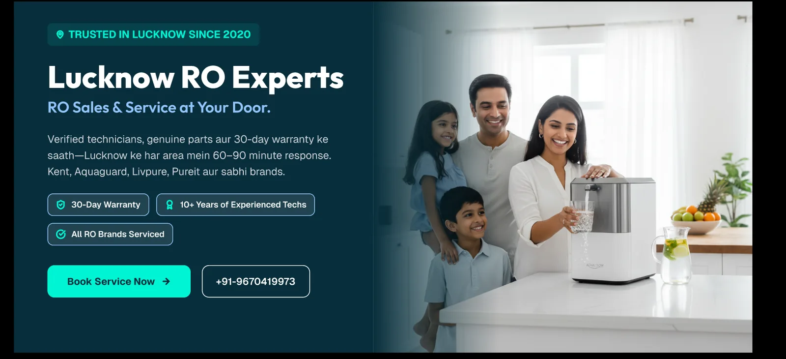 Lucknow RO Experts Banner